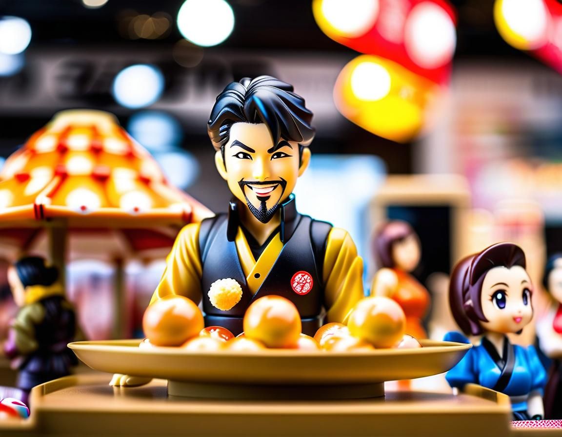 Takoyaki Stand at Anime Convention Diorama