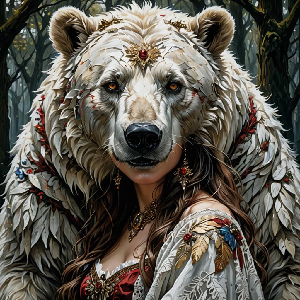 Anthropomorphic White Bear