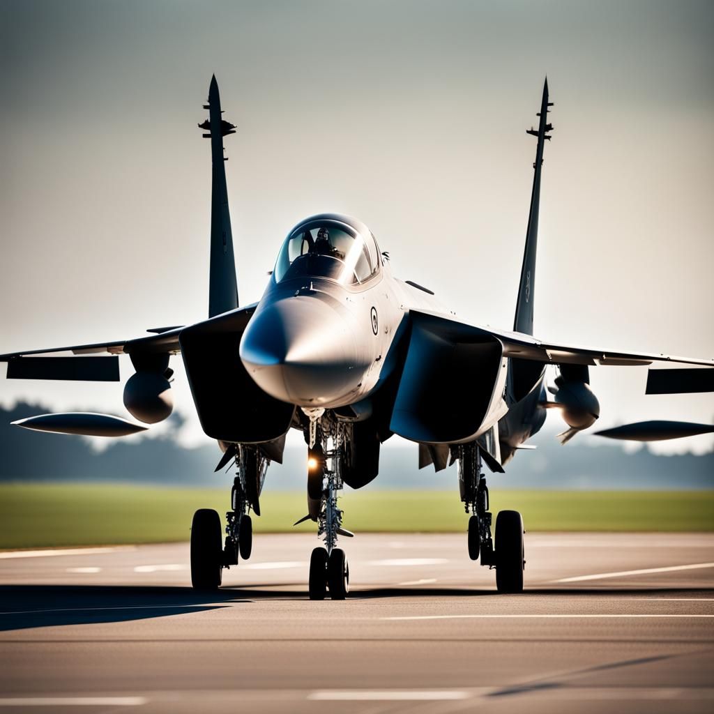RAF Fighter Jet in Professional Photography Style