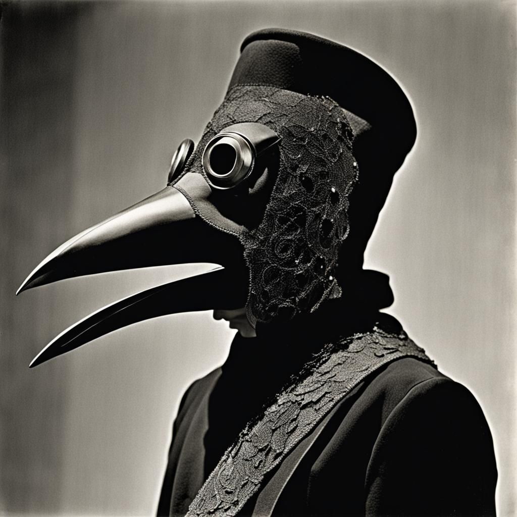 by mierlu, schiaparelli's plague doctor haute couture, 1930s...