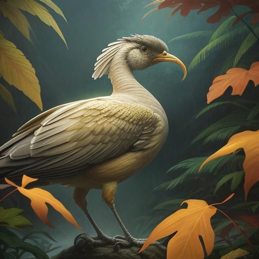 Photo edit of a menacing threatening turkey, tropical atmosphere, minimalistic design, simple composition, background co...