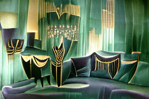 Art Deco Velvet Design Showcase