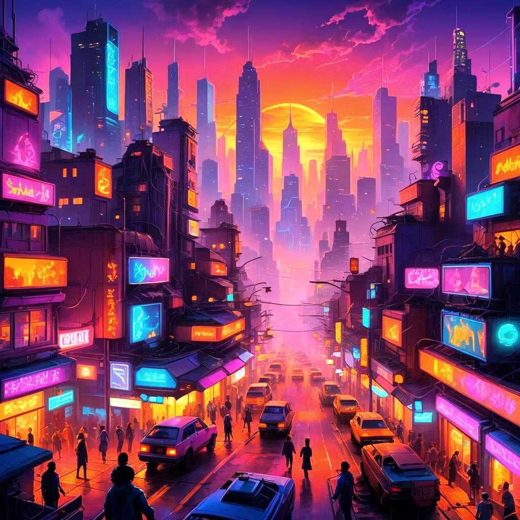 Detailed Matte Painting of the End of the 80s