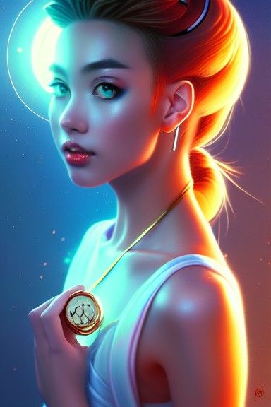 Sailor Moon Portrait in Volumetric Lighting