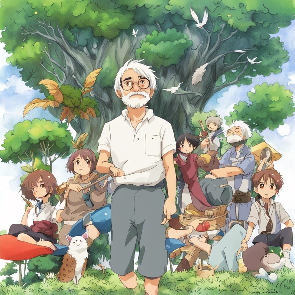 Anime Key Visual in Japanese Manga Style