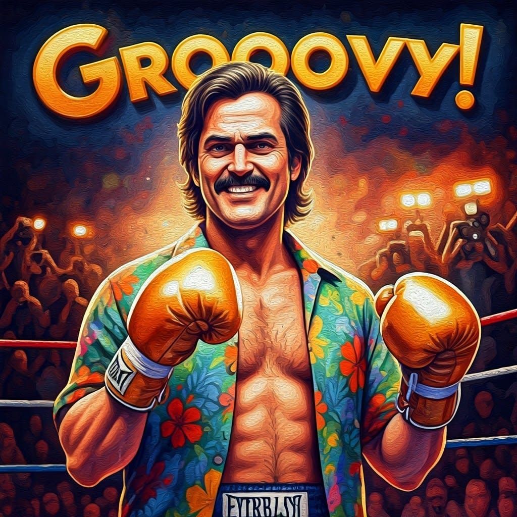 Bruce Campbell in Groovy Boxing Glamour