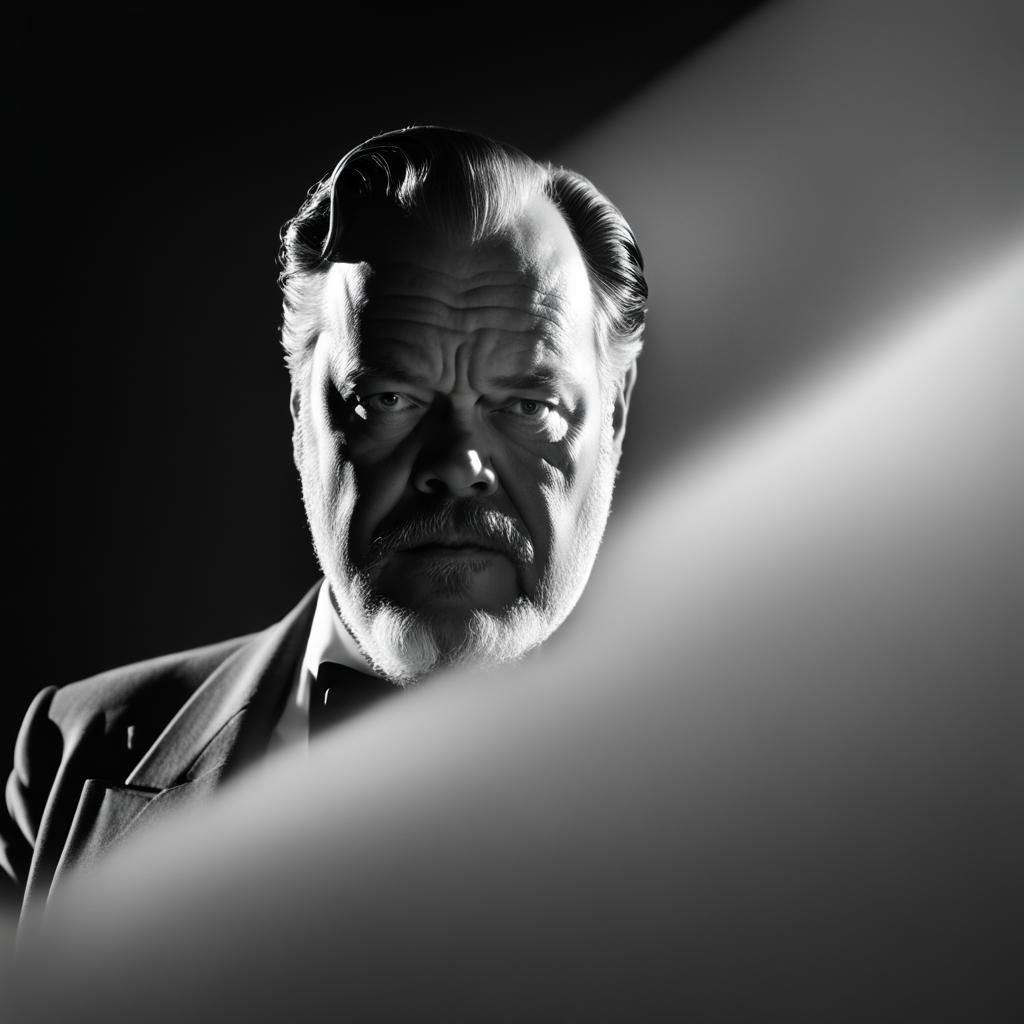 Orson Welles B&W Portrait (series)
