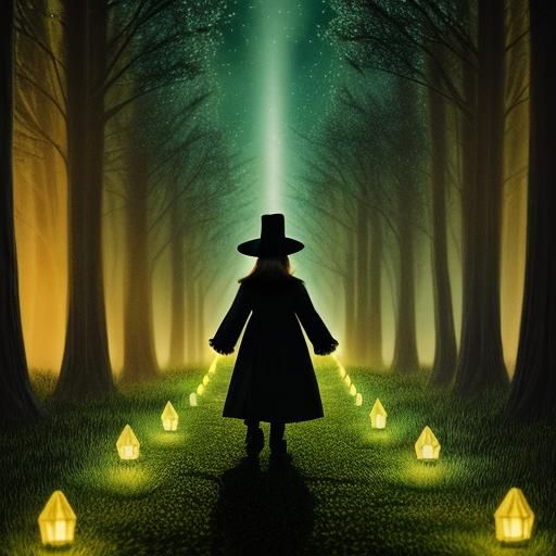 Wizard of Oz: Yellow Brick Road at Night