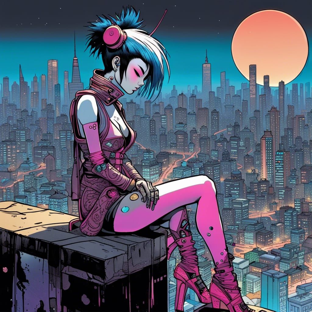 Failed Cyberpunk Geisha