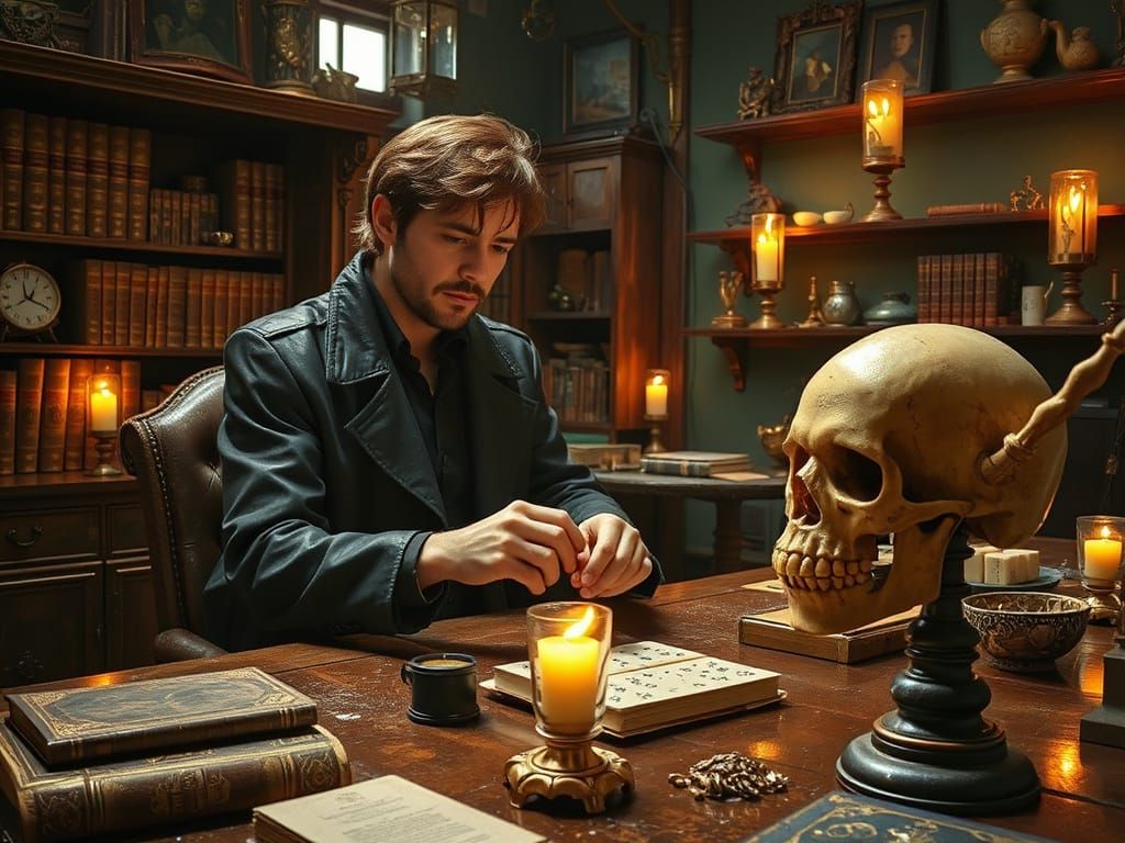 Wizard Harry Dresden Plays Mahjong Against Bob the Skull in ...