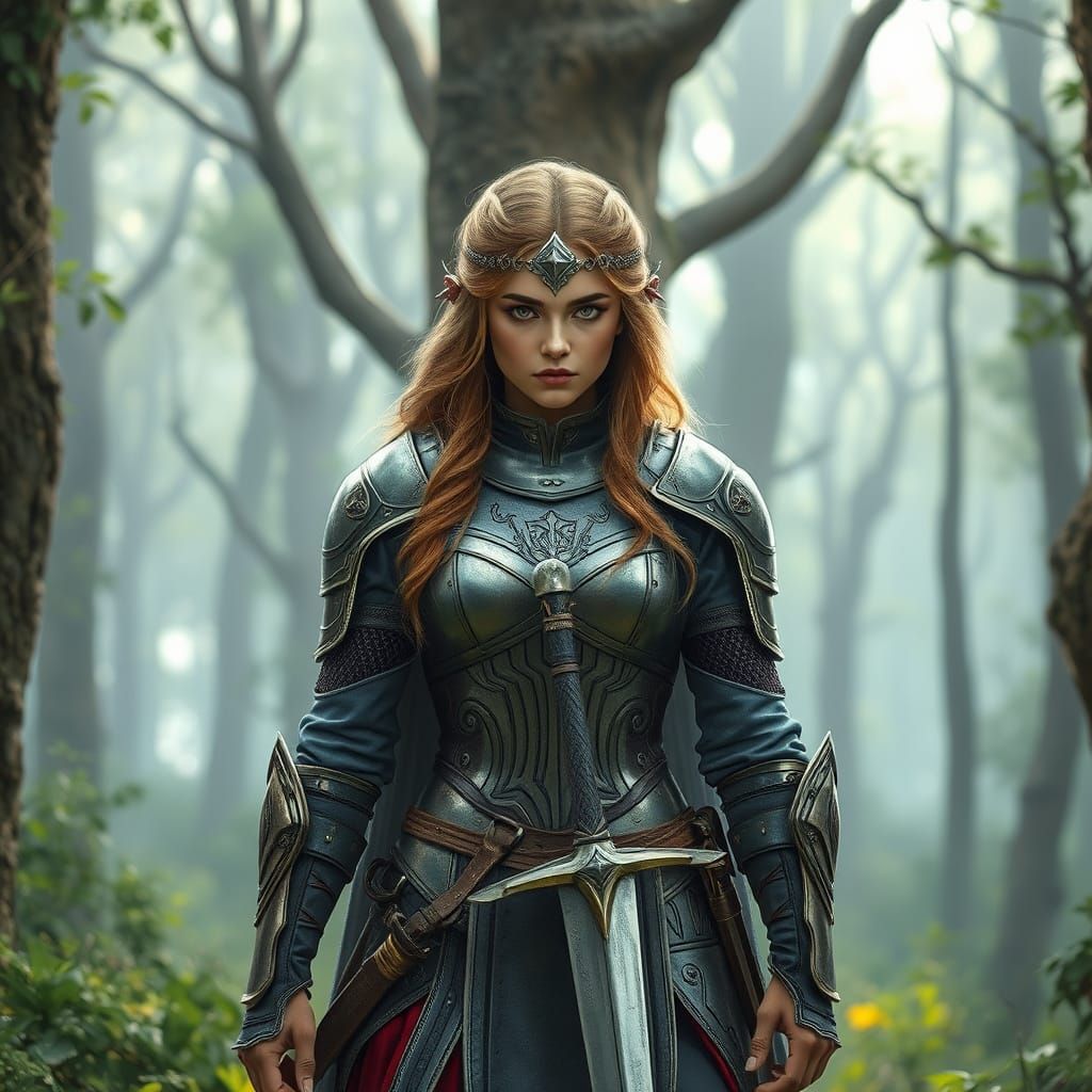 Regal Knightess Confronts the Horizon