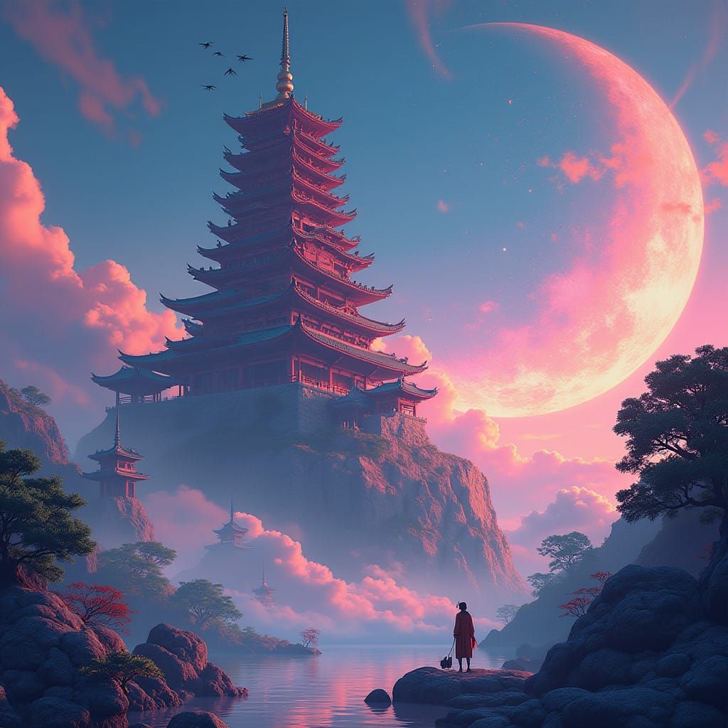 Fantasy Concept Art in Vibrant, Detailed Style