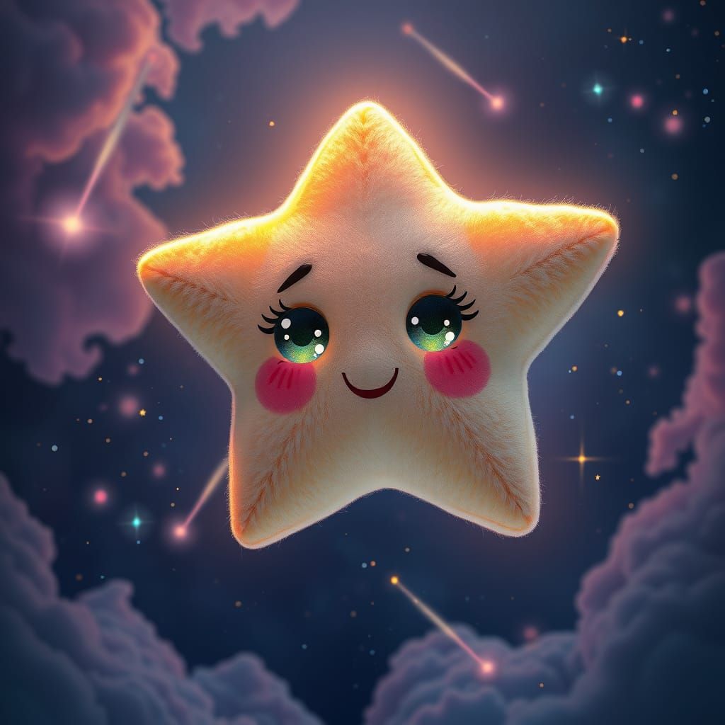 Whimsical Celestial Wonder in Magic Realism Style