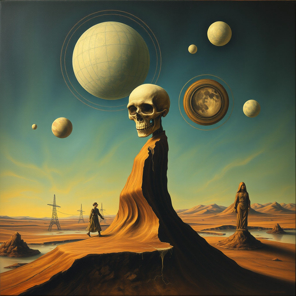 Surreal Melting Canvas: Dead Internet Theory