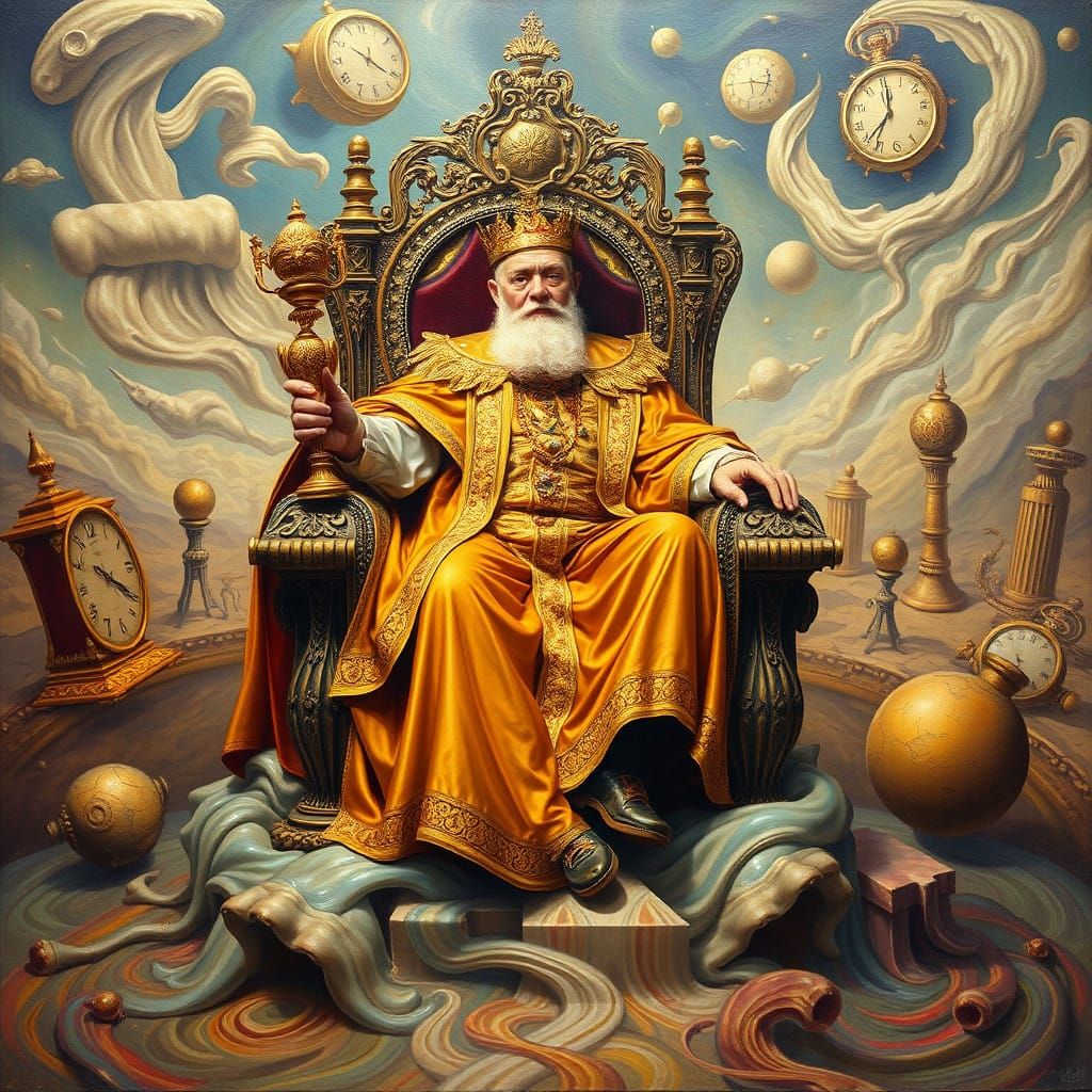 Regal Poet Reaches Across Timeless Realms in Dreamlike Lands...