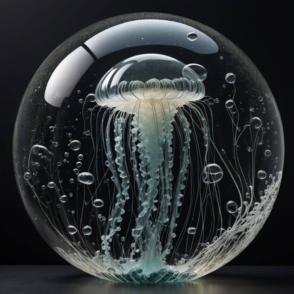 Bubble Jellyfish: A Maritime Art Sculpture
