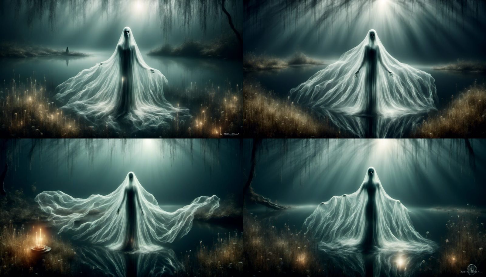 Ethereal La Llorona Floats Above Crystalline Lake