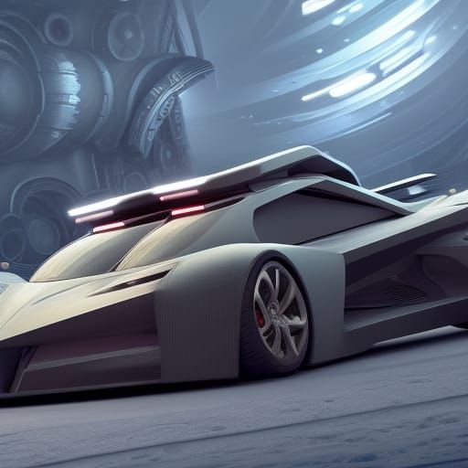 Futuristic Car Concept Art in 8K Resolution