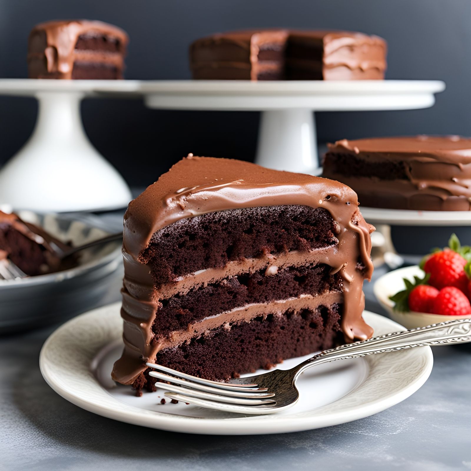 Delicious Chocolate Layer Cake
