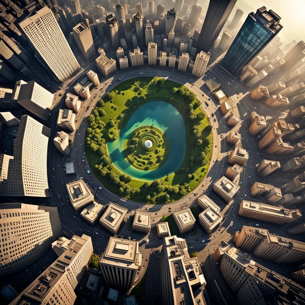 Inception-Inspired City: A World Folding In On Itself