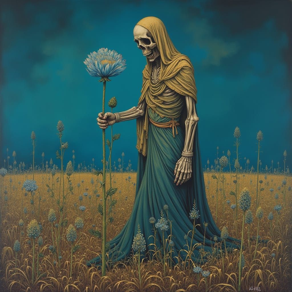 I saw death rising from the earth, from the ground itself, i...