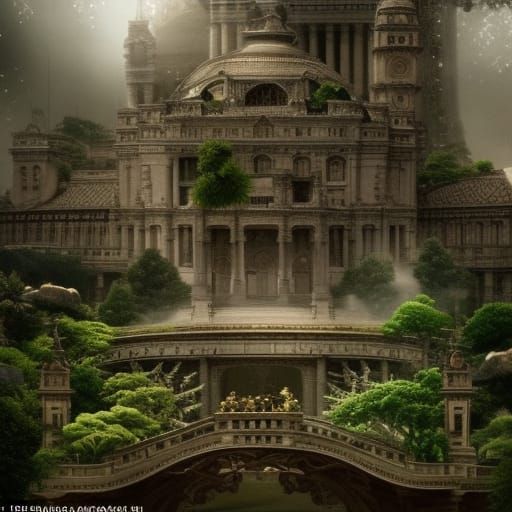 Lucky Four Leaf Clover: Digital Matte Painting