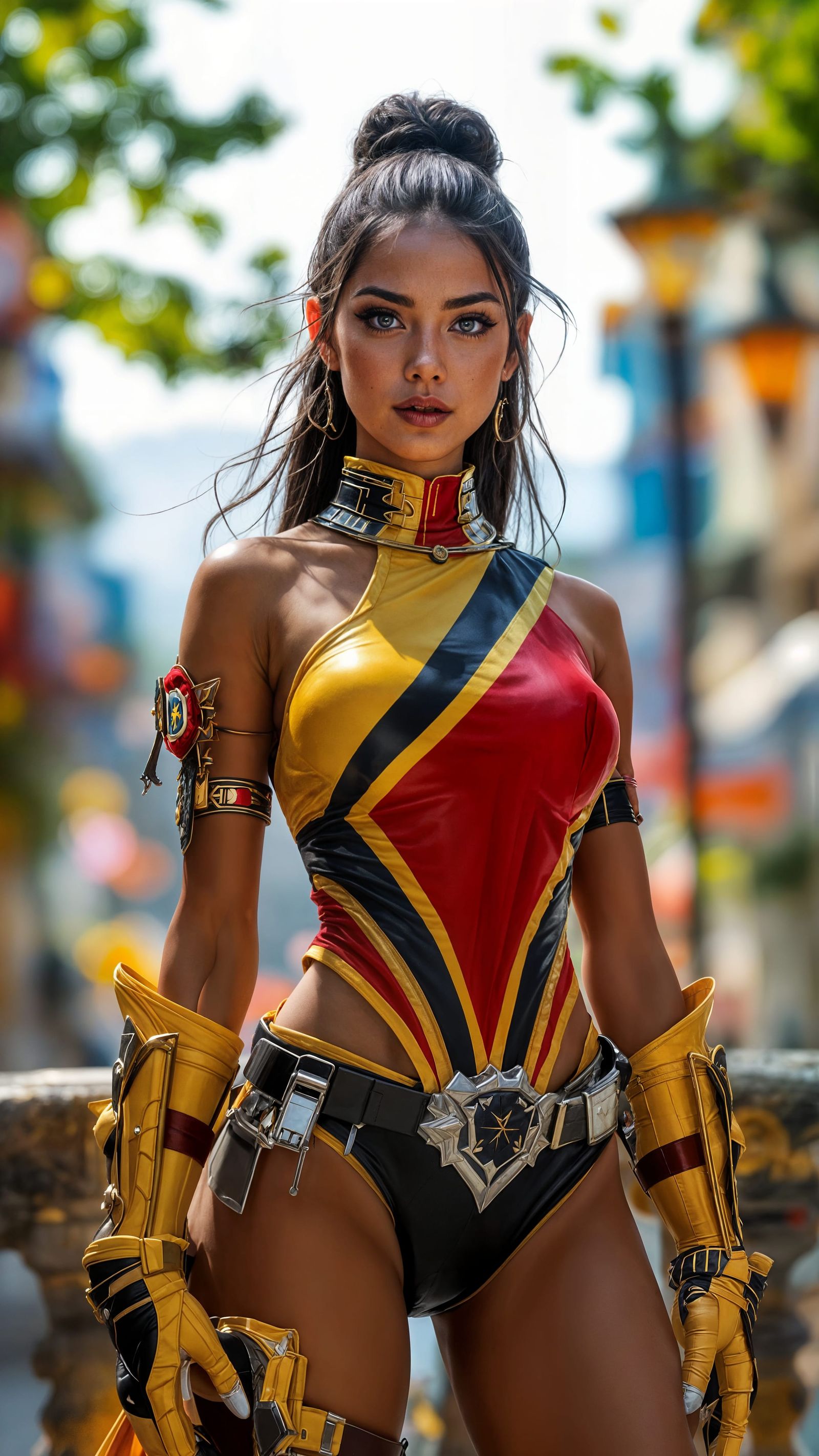 Timorese Superhero in Dili, Hyper-Realistic Photography