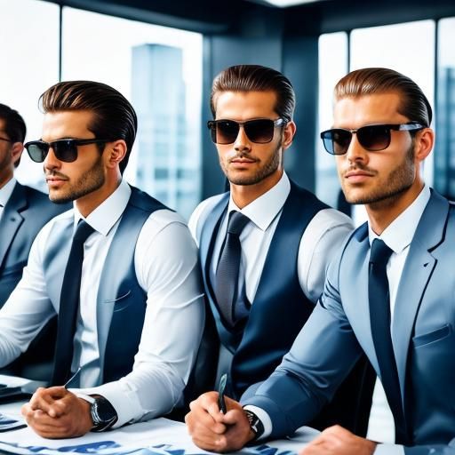 Father and Son Exercising in Gym