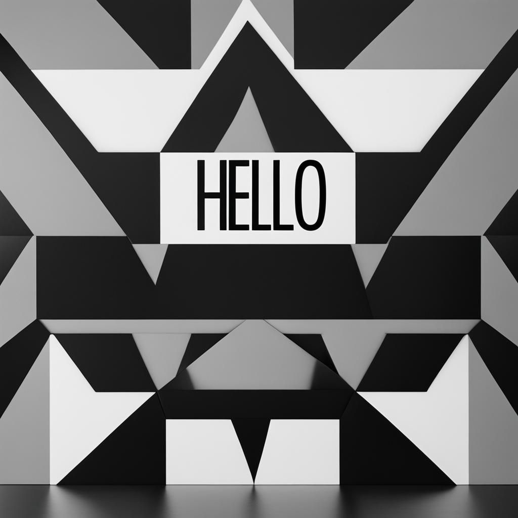 Clear Typography: Legible Black Block Letter Sign