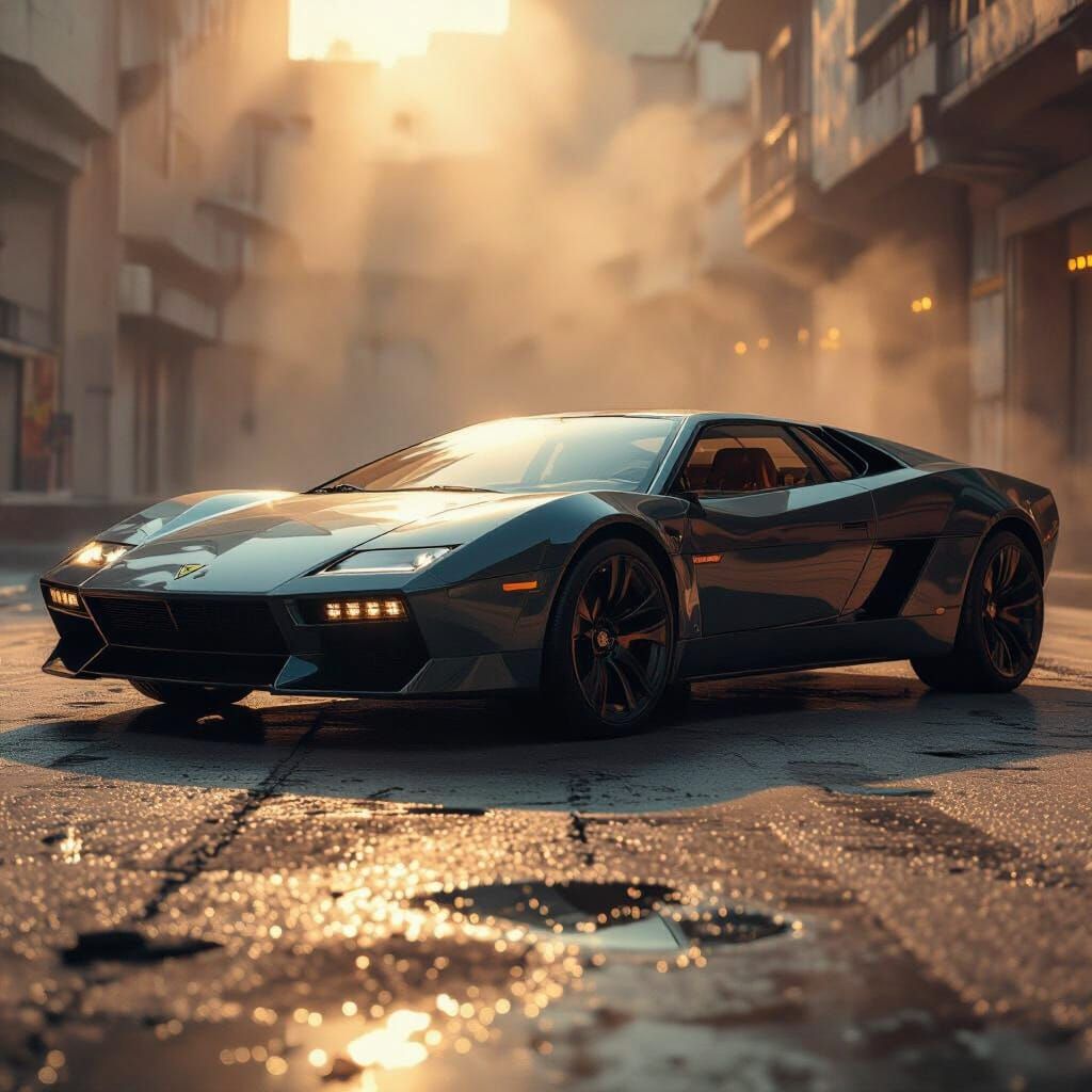 Impractical Car Design Cinematic Film Still