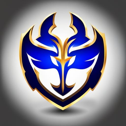 Phoenix Mascot Logo in Cubist Art Deco Style