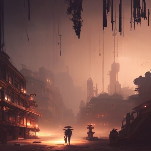 Dieselpunk Ghost Town by Japanese Harbor