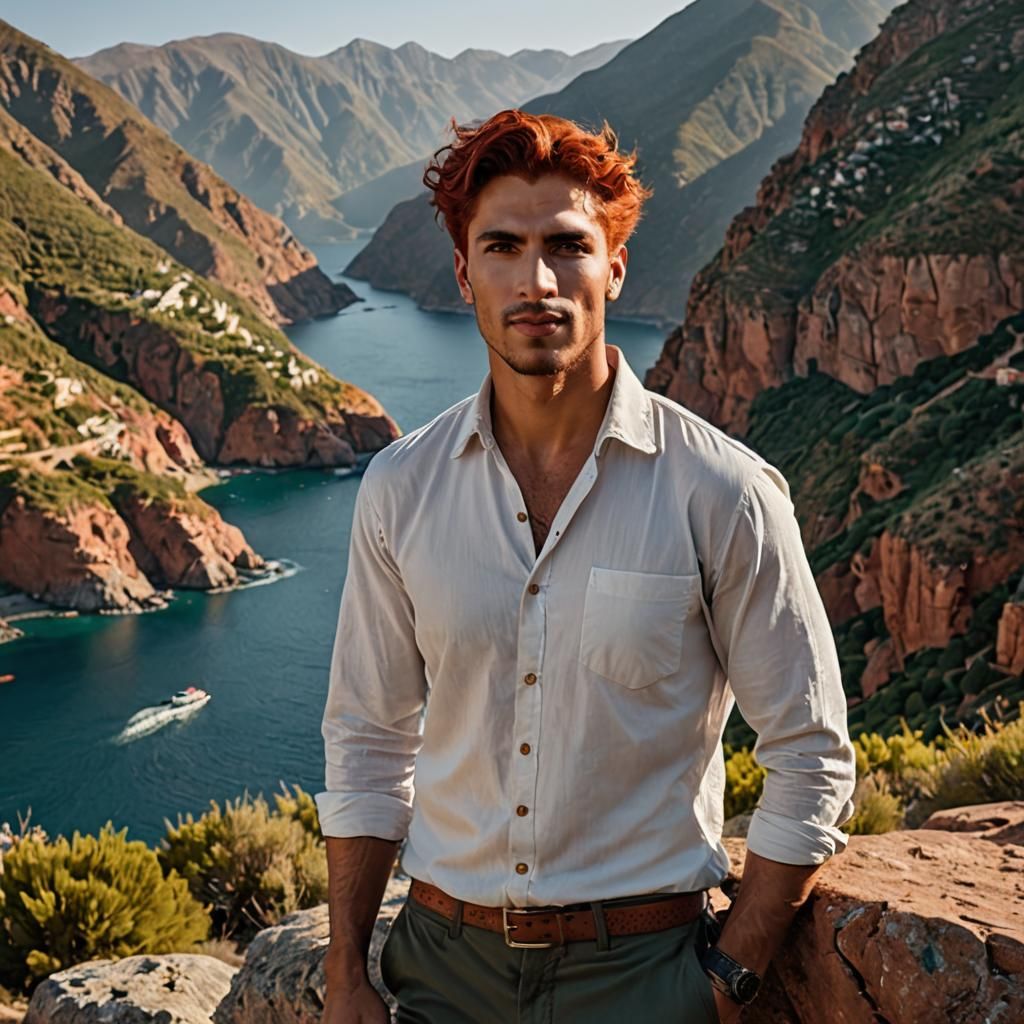 Kabyle Algerian man with striking red hair
