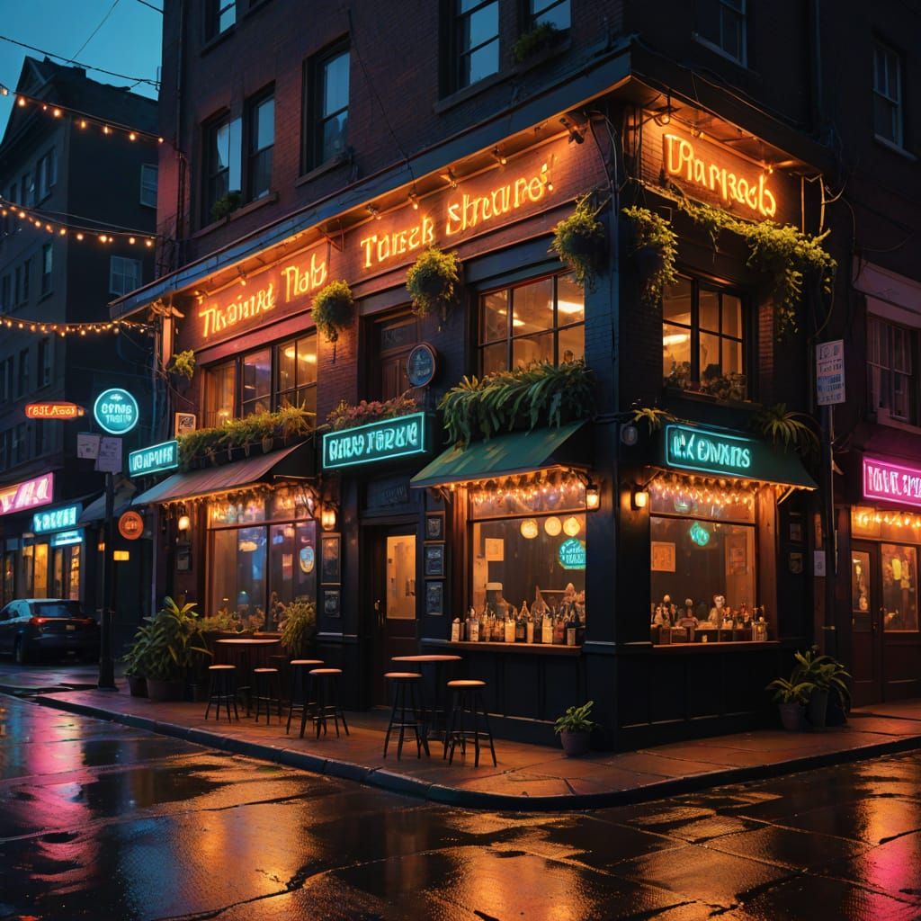 The Pixie Pub: Neon Noir Fairy Dive Bar