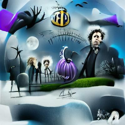 Tim Burton Halloween Scene