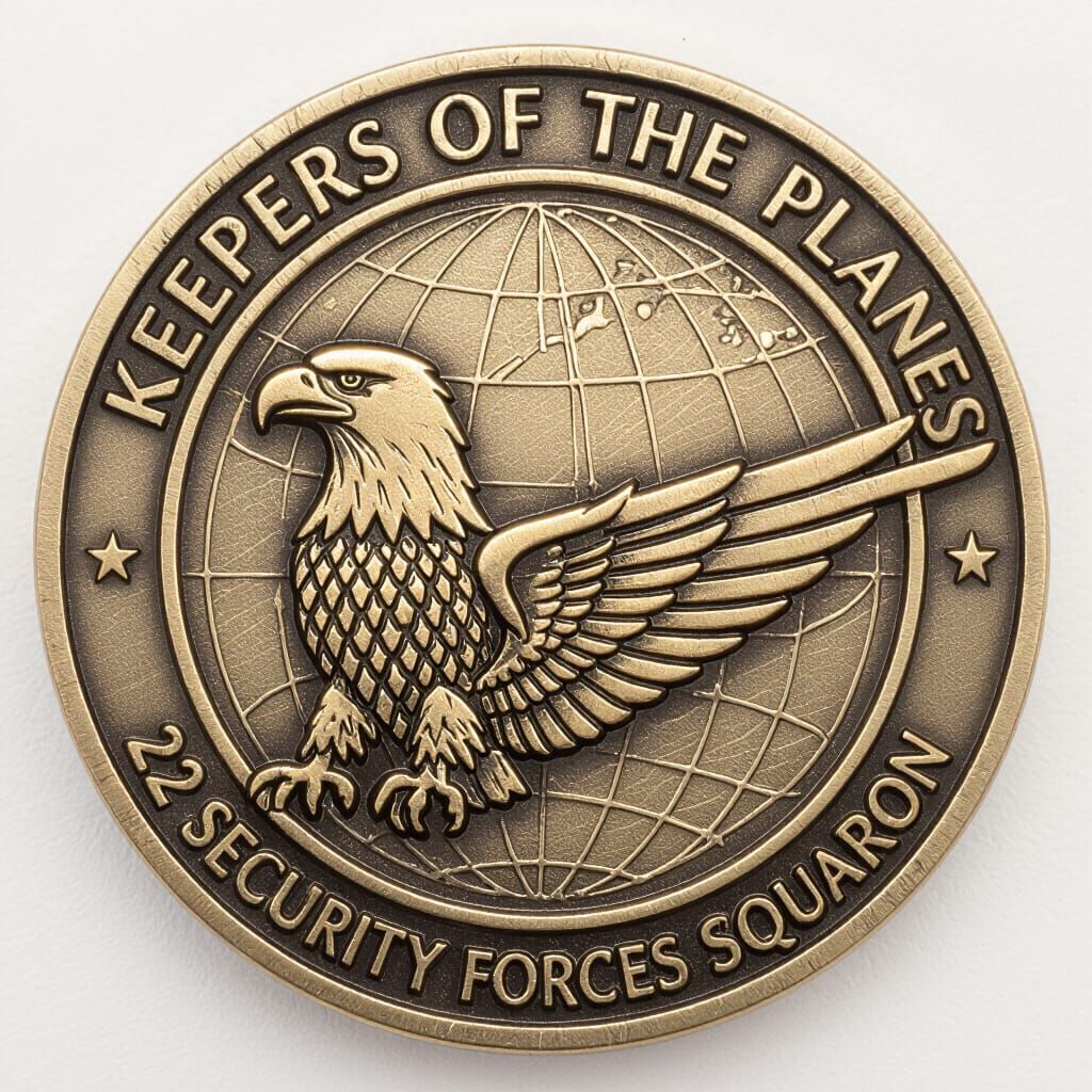Keepers of the Planes 22 Security Forces Challenge Coin
