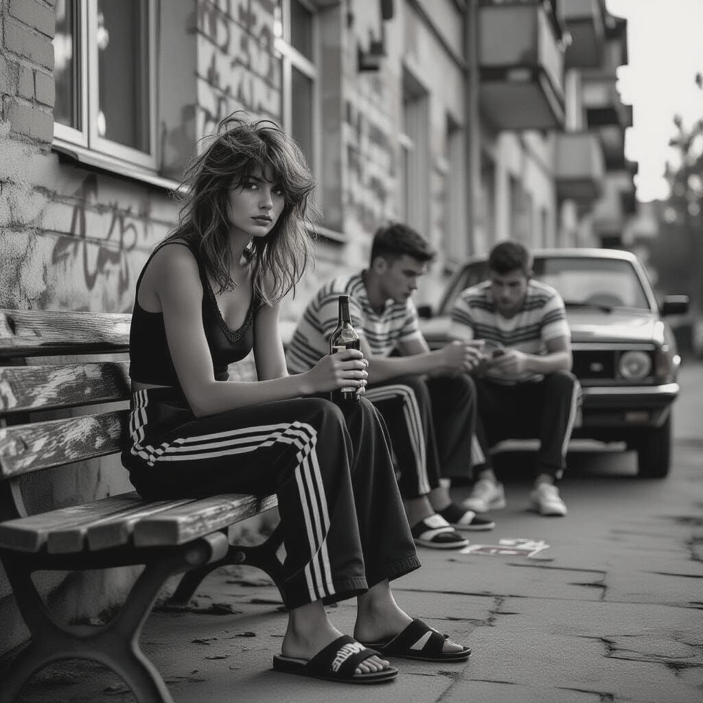 Post-Soviet Youth in Black and White Documentary Style