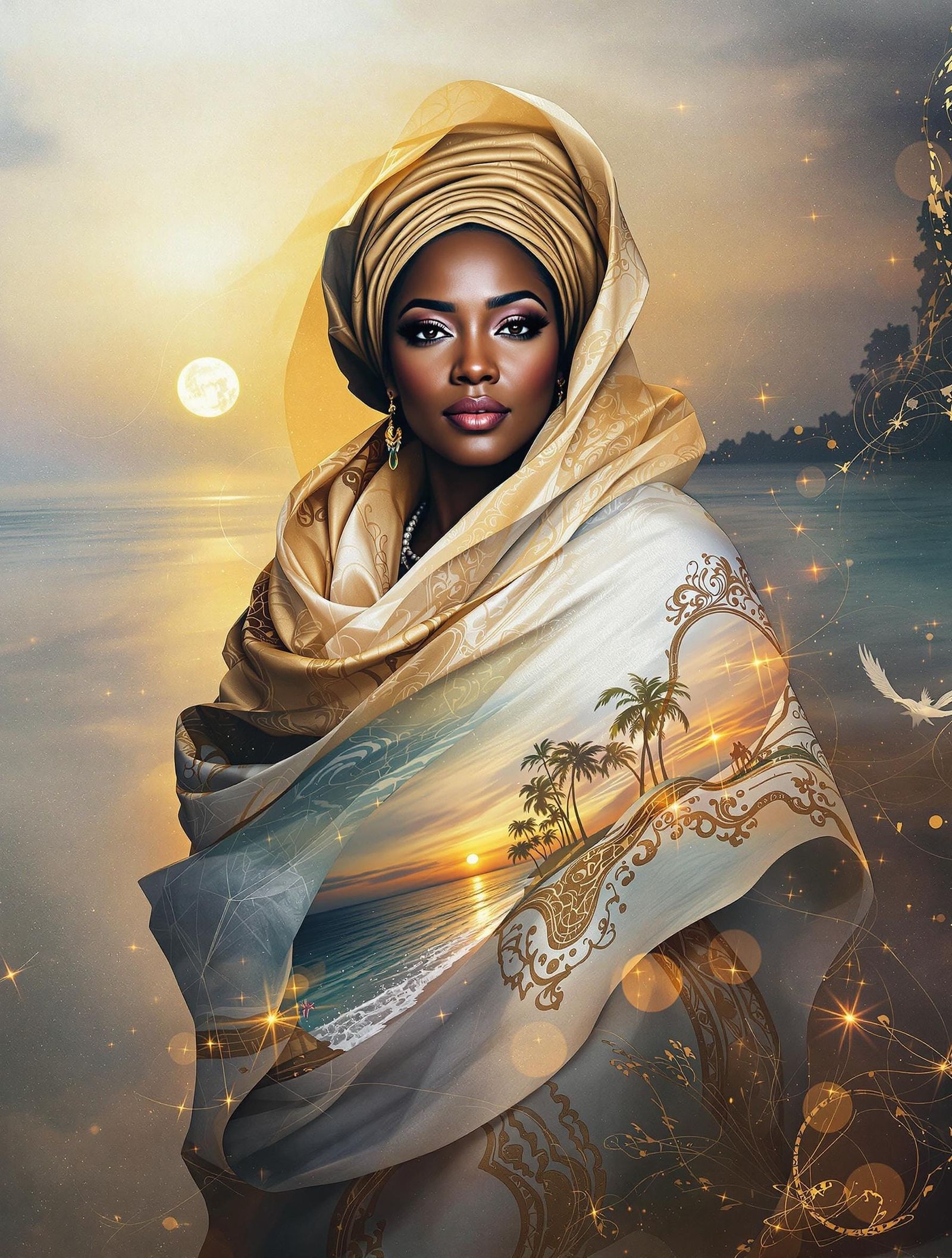 Surreal Jamaican Matriarch Unravels into Ethereal Realms