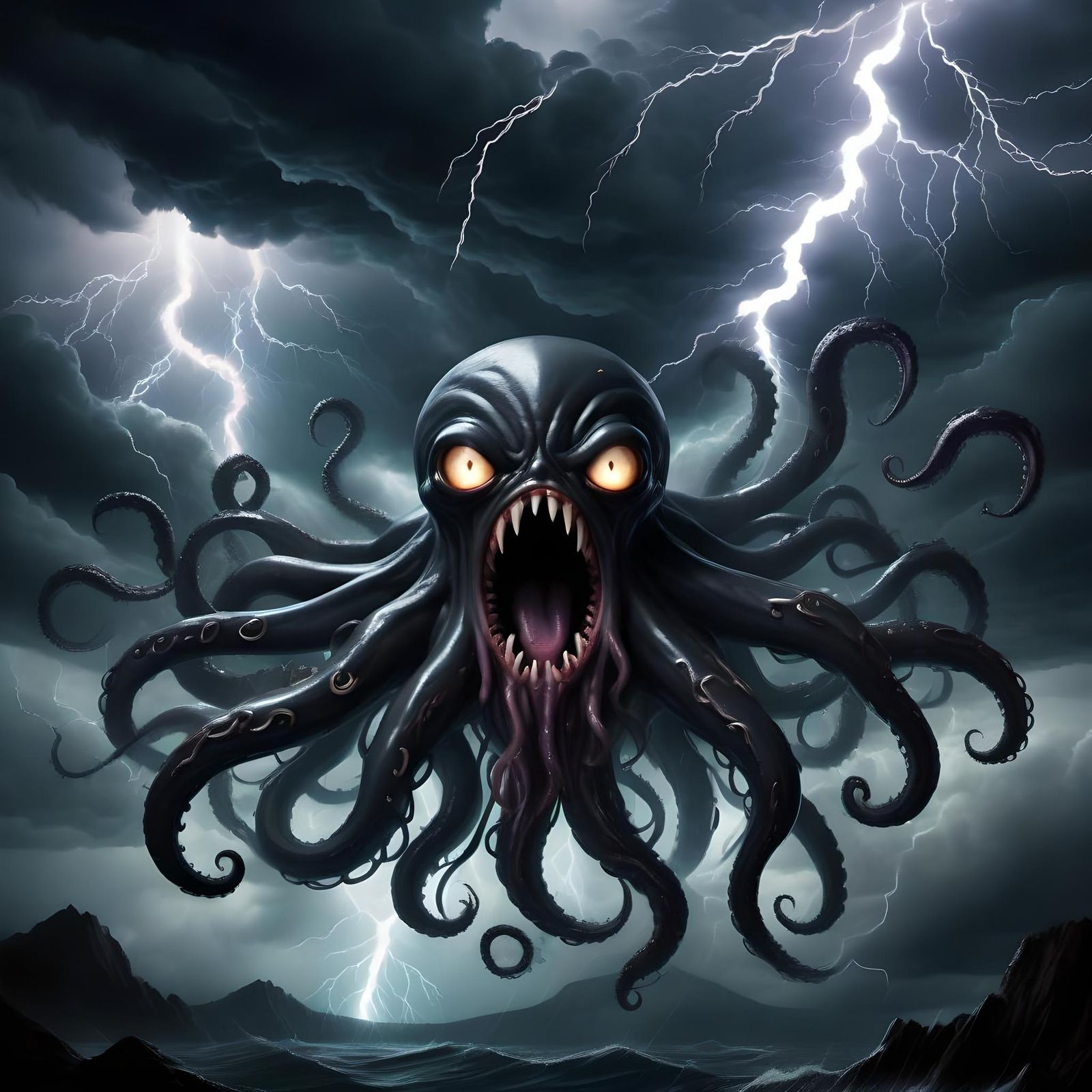 Eldritch Thunderstorm with Tentacles of Screaming Wind