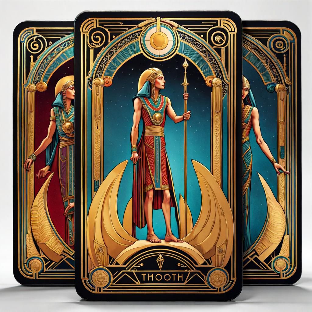 Art Deco Tarot Cards Inspired by Thoth Tarot