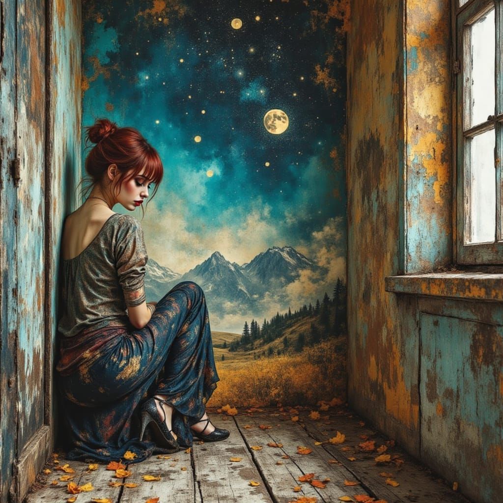 Punk Woman's Mountain Cabin: A Sanctuary of Color