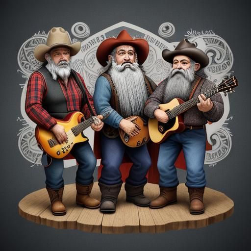 Dwarfs Sing Country Music with Abstract Accents