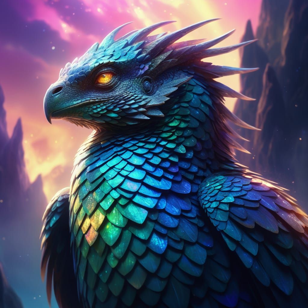 Majestic Shrock in Dreamlike Fantasy World