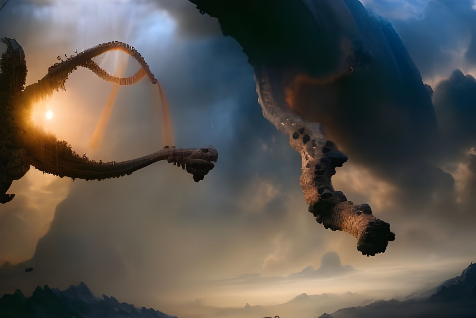 Deconstruction of Cerebral Cortex in Digital Matte Painting