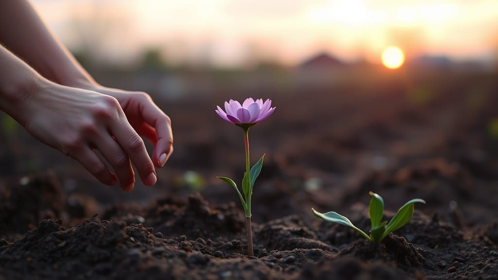 Nature's Resilience Blooms in Perfect Harmony