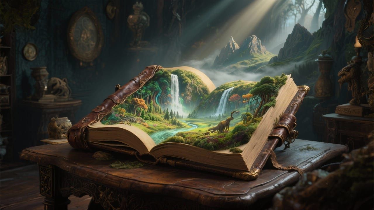 Enchanted Book Opens Portal to Magical Forest Realm