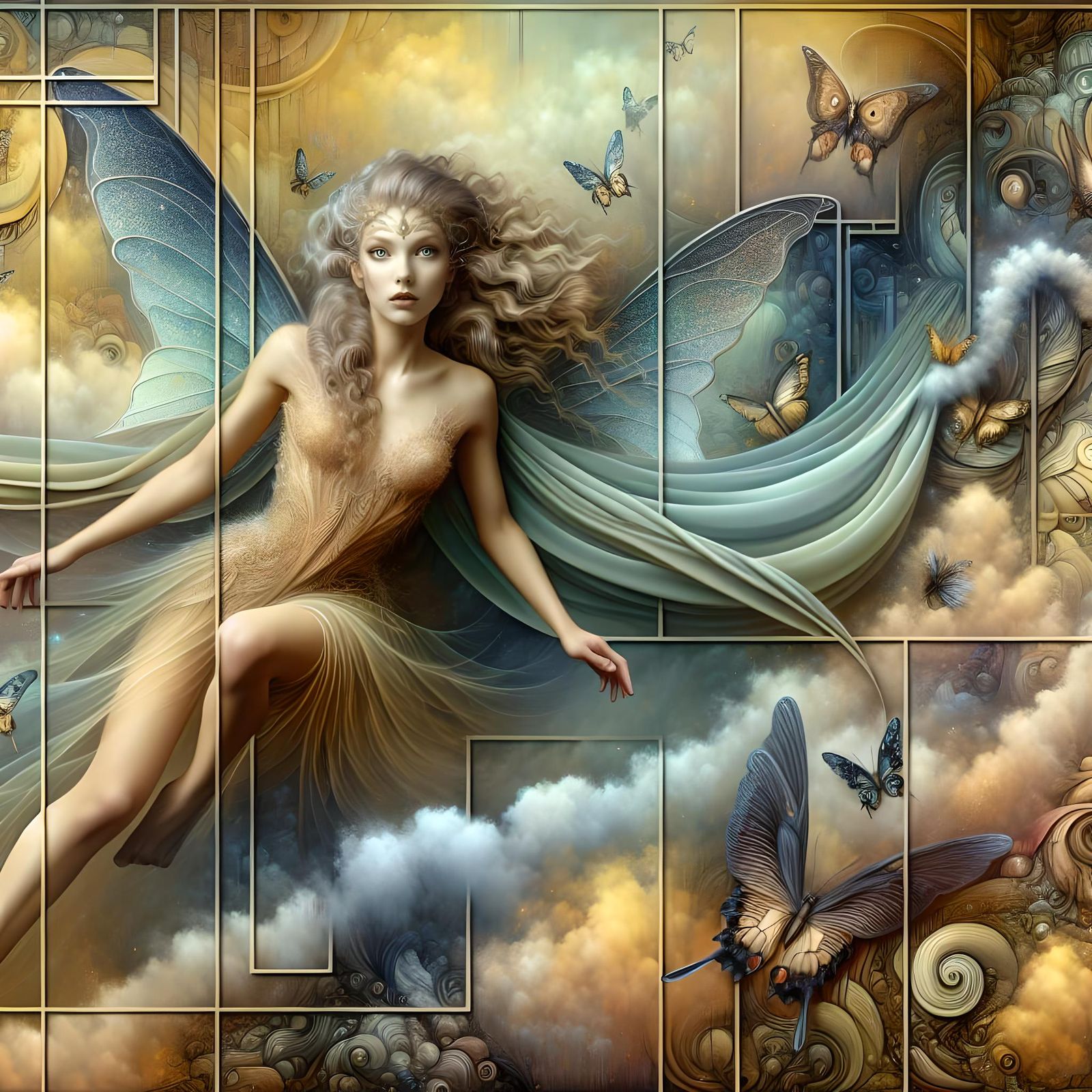 Flying Fairy, Art Deco Masterpiece