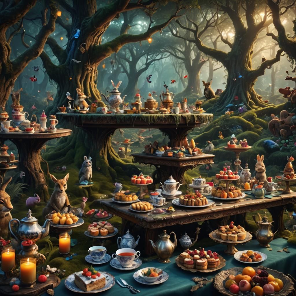 Enchanted Forest Tea Party with Animals