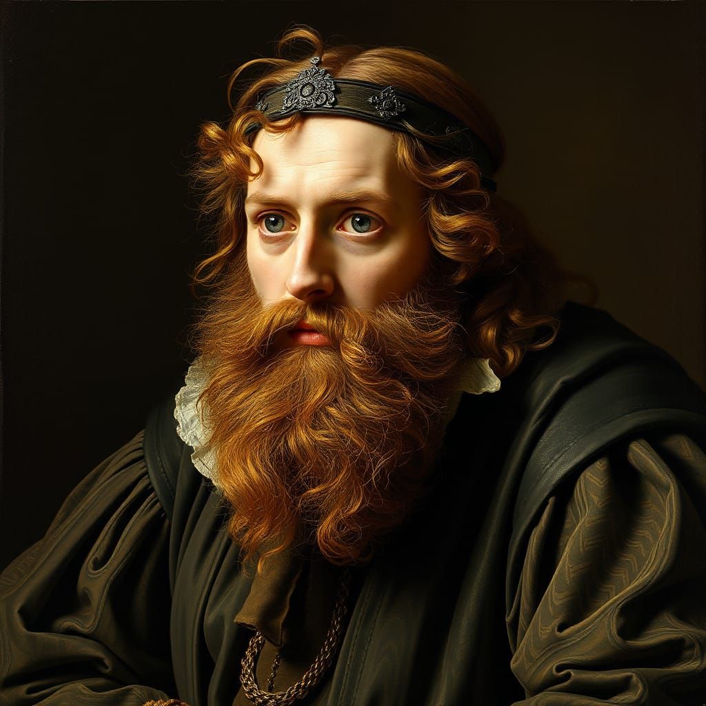 Hamlet Portrait in the Style of Durer