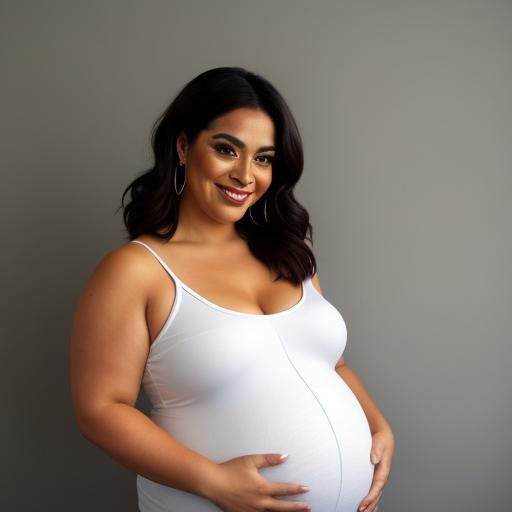 Plus Size Latina with Pixie Cut and Sly Smile